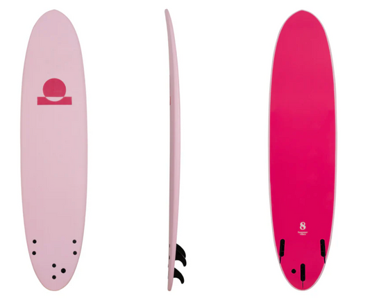 SUMMER VIBES MINI MAL SOFTBOARD 8'0 PINK/PINK