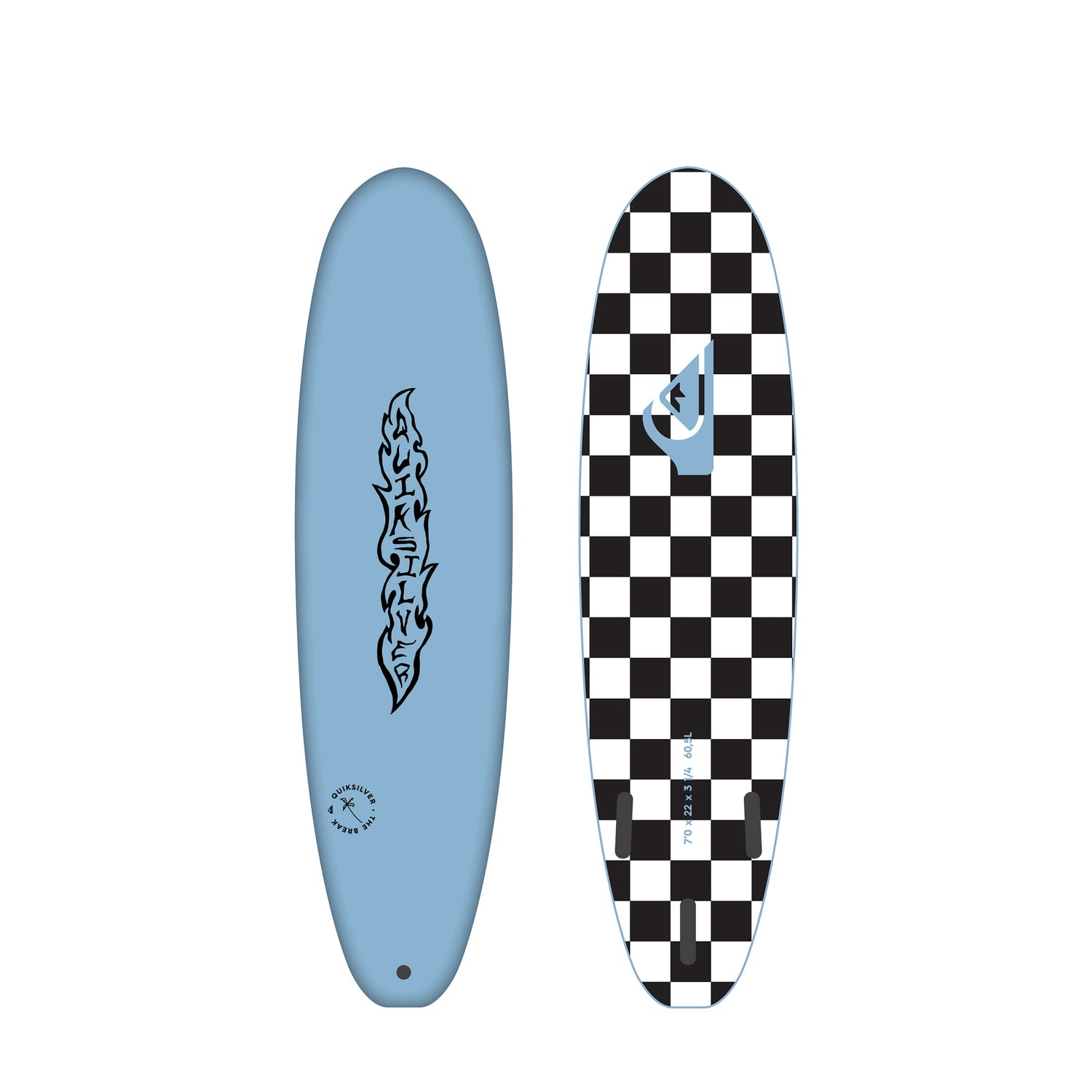 Quiksilver Break Softboard 8'0 Blue – Front Beach Surf Hire